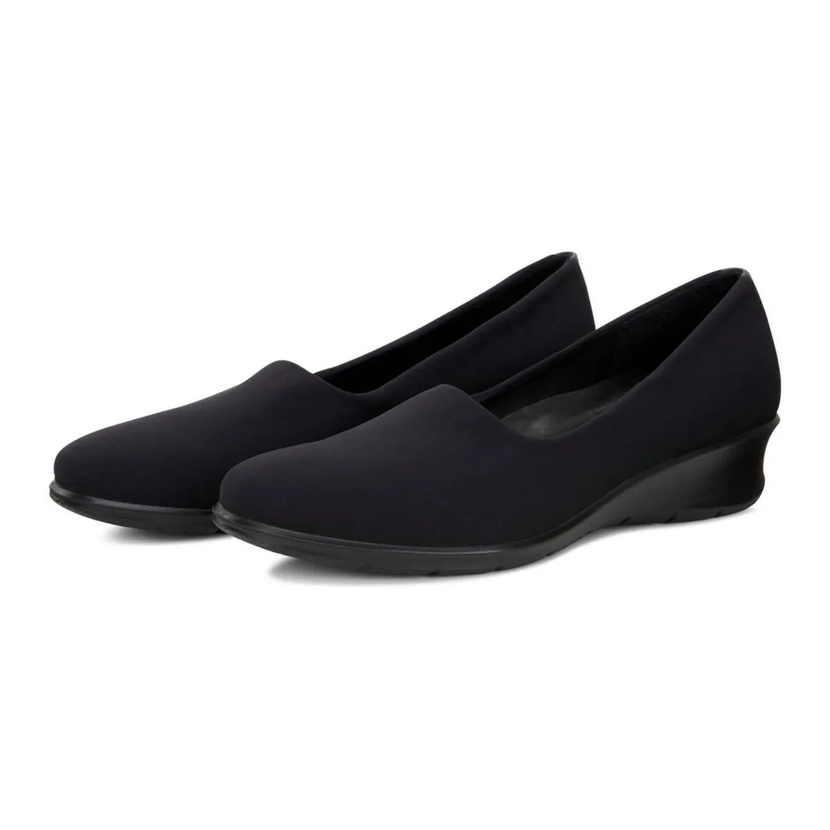 Ecco Femmes Felicia Tissu Noir Élastique