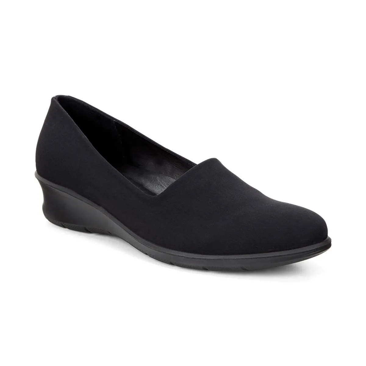 Ecco Femmes Felicia Tissu Noir Élastique