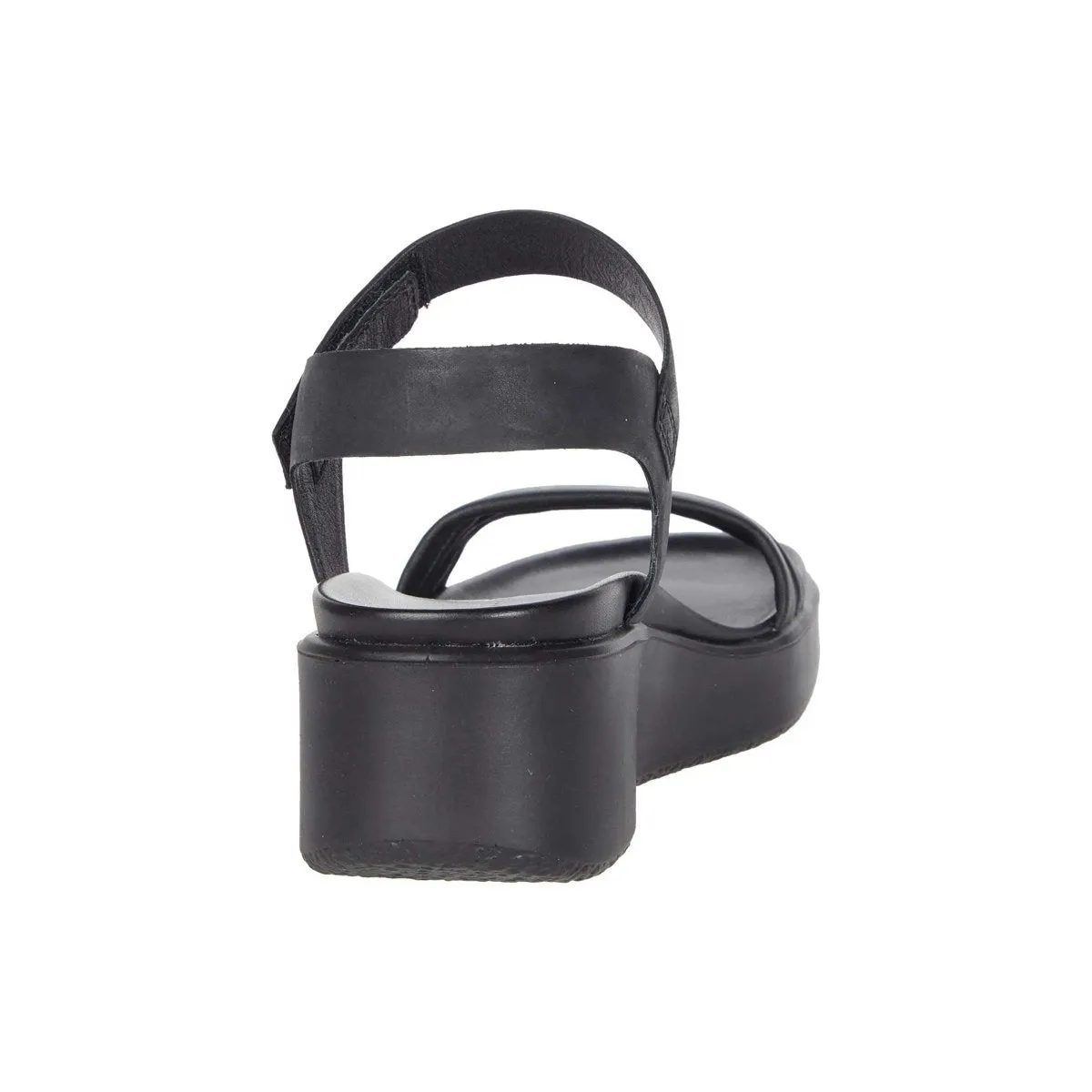 Ecco Sandale Femme FlowT LX2 Band à Plateforme Wedge Noir