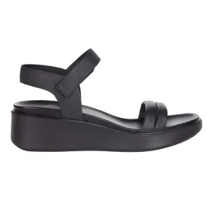 Ecco Sandale Femme FlowT LX2 Band à Plateforme Wedge Noir
