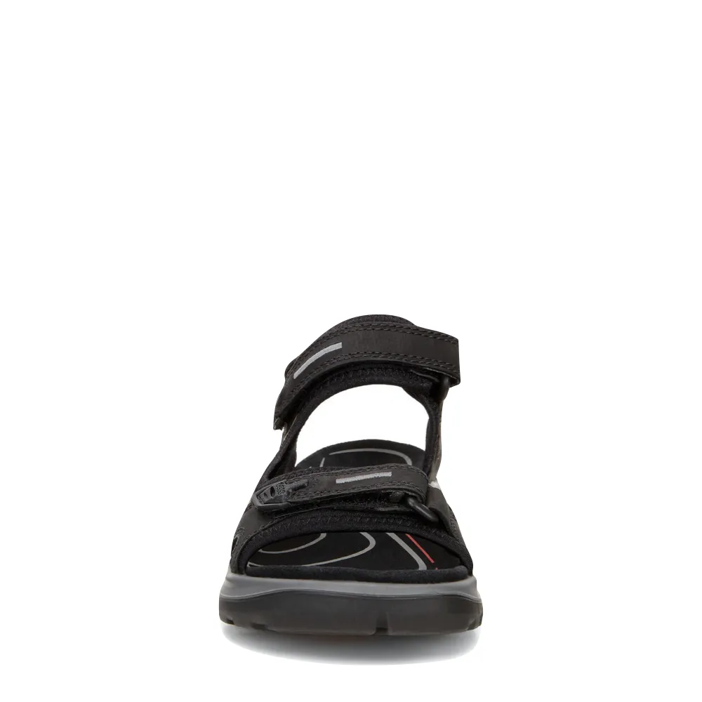 Sandale Yucatan pour Femme Ecco en Noir/Taupe/Noir
