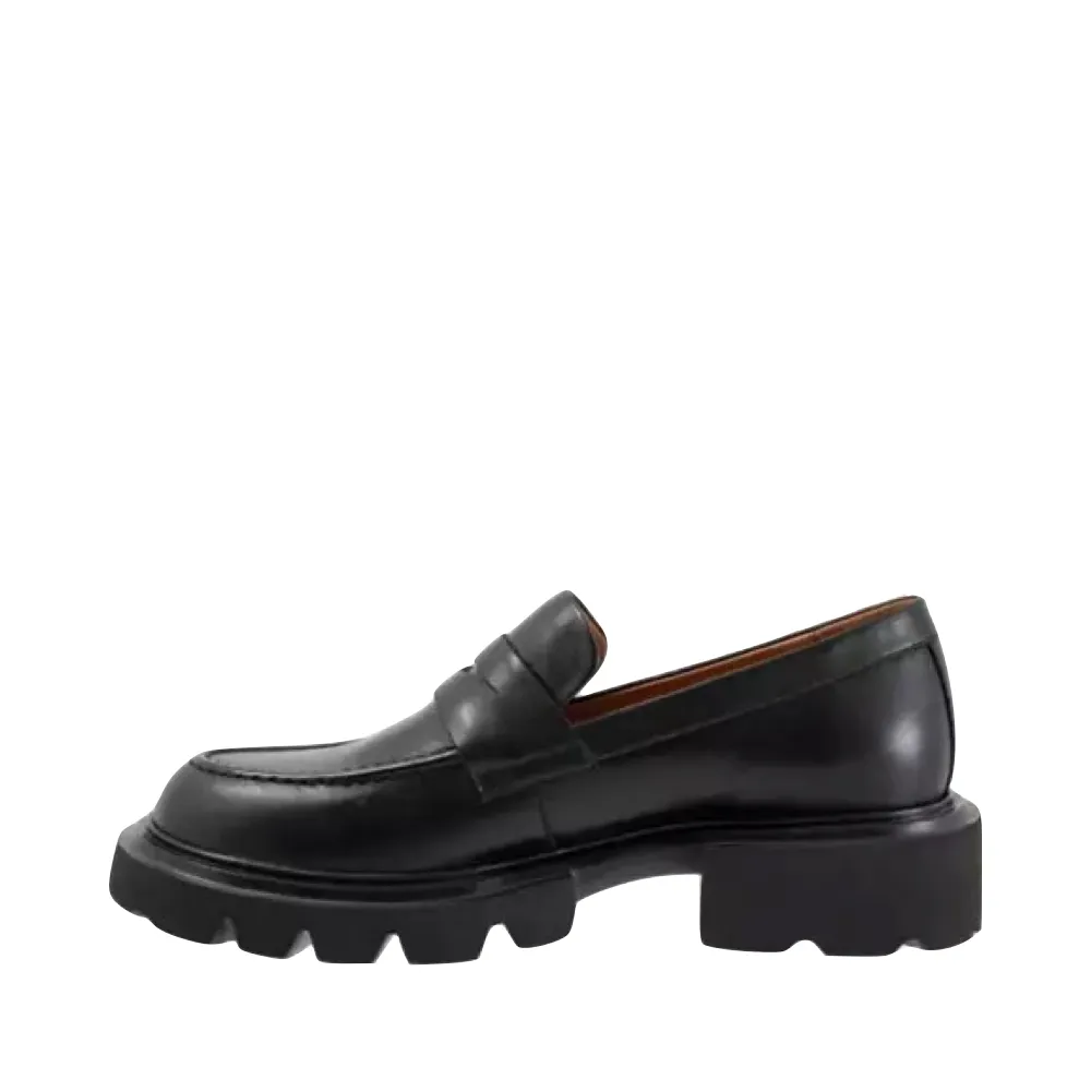 EOS Footwear Loafer en cuir Ade Penny pour femme en noir