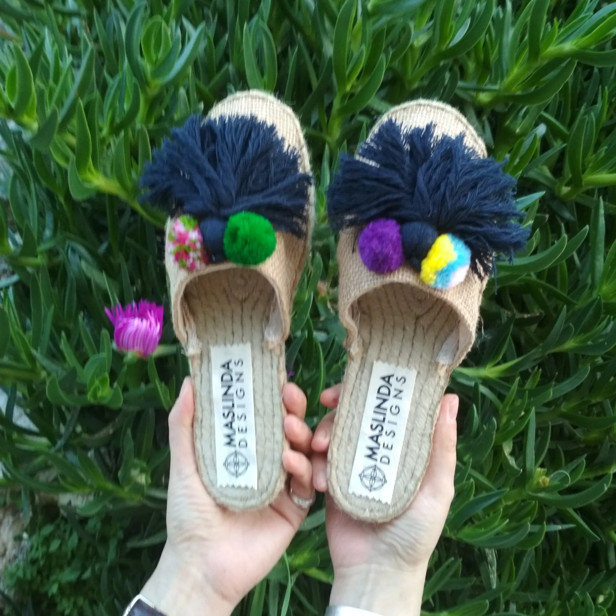 Espadrilles Pantoufles - Jute Naturel