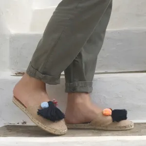 Espadrilles Pantoufles - Jute Naturel