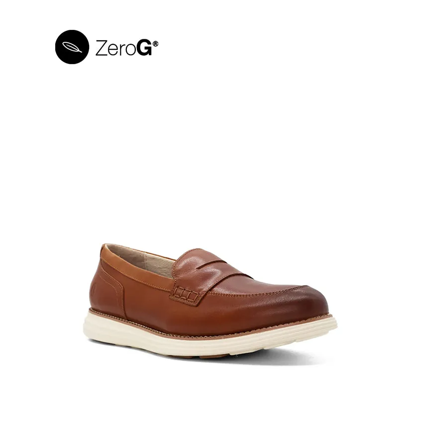 Farah Slip On Penny Chaussures Femme - Cuir Brun Foncé