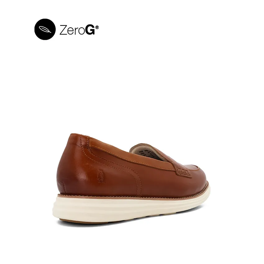 Farah Slip On Penny Chaussures Femme - Cuir Brun Foncé
