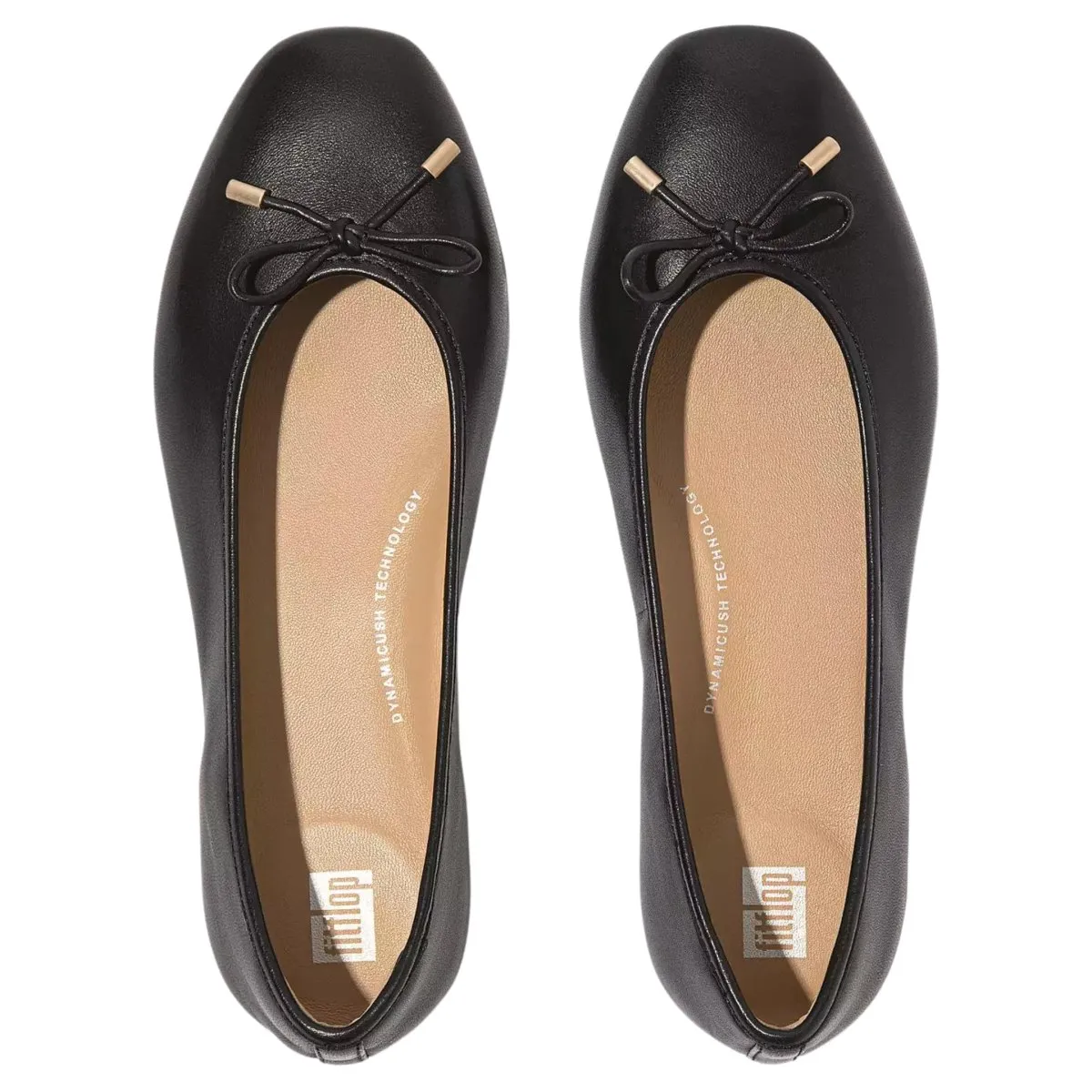 FitFlop Femmes Delicato Nœud Cuir Noir