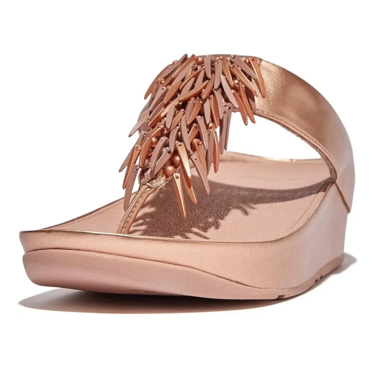 FitFlop Femme Rumba Strass Rose Doré Tong