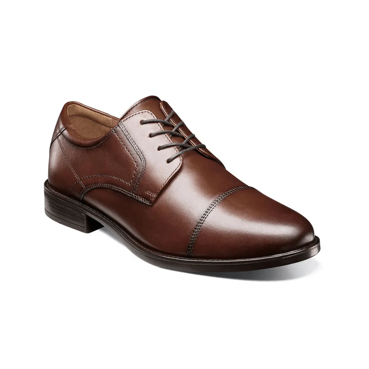 Florsheim Oxford à bout capitonné Midtown pour homme en cuir cognac