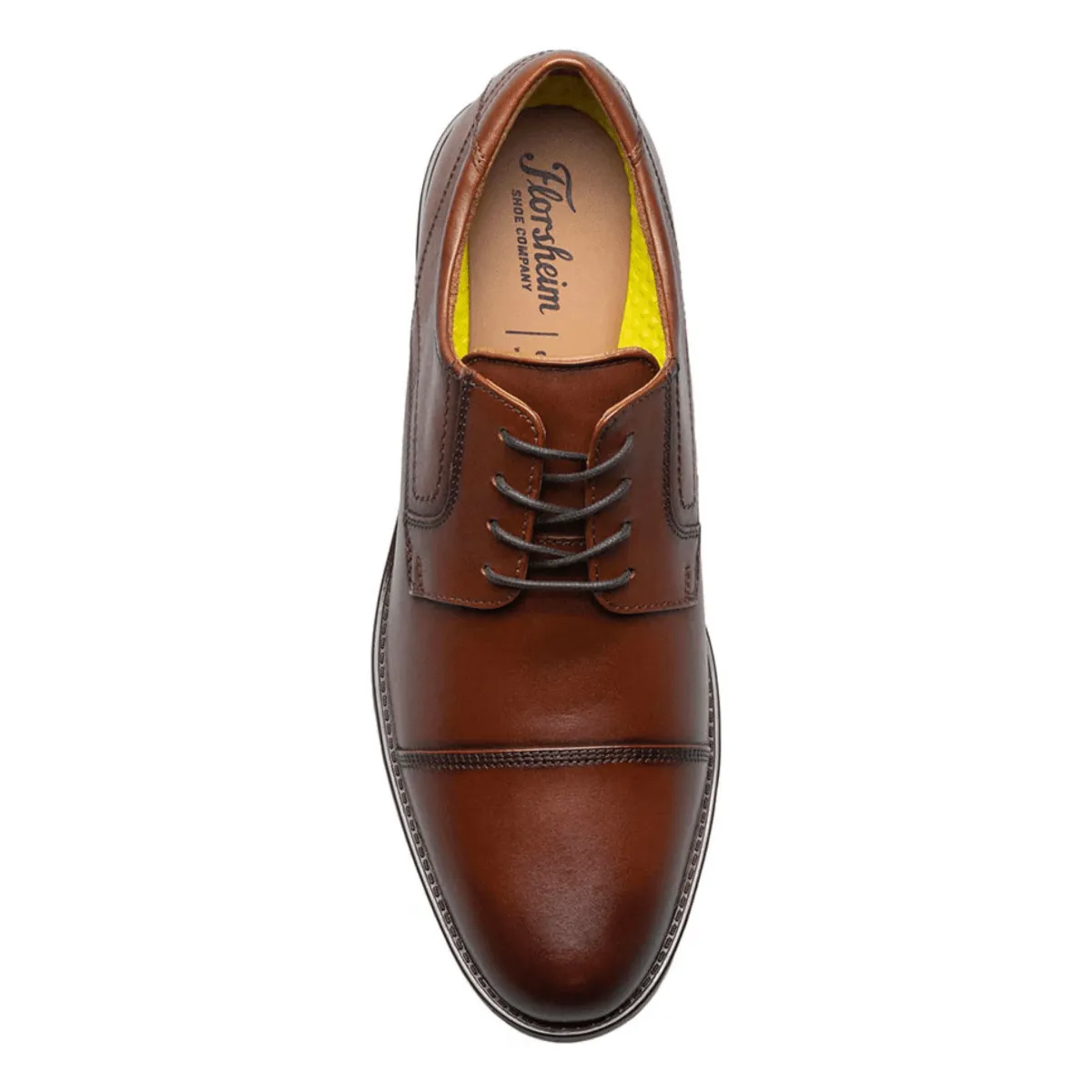 Florsheim Oxford à bout capitonné Midtown pour homme en cuir cognac