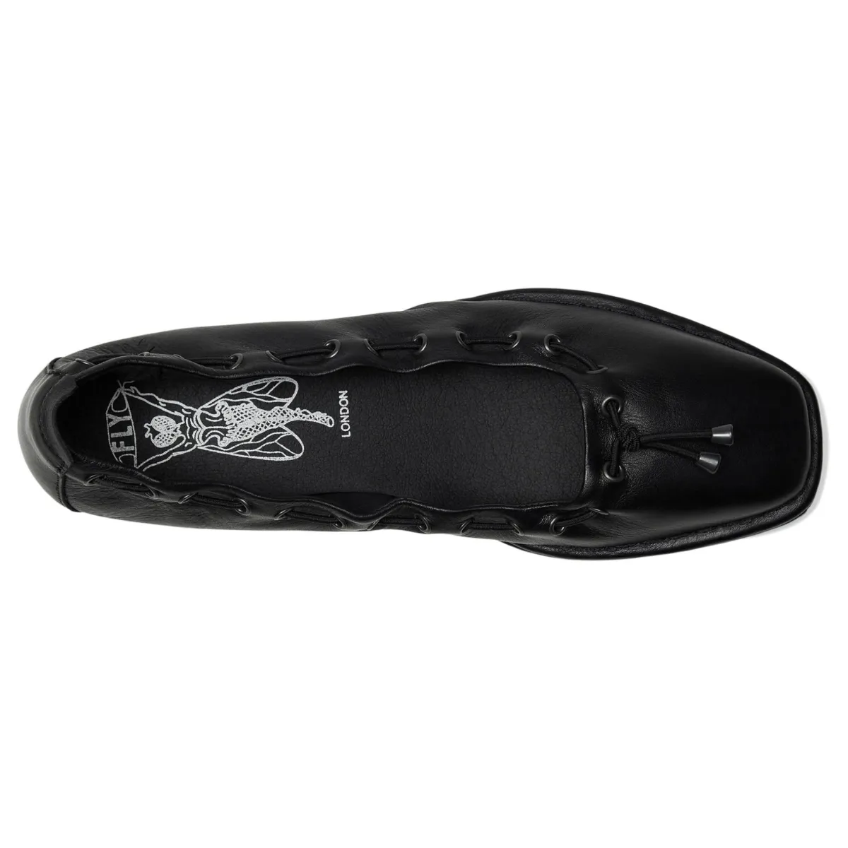 Fly London Femme BAPI264 Velours Noir Cuir