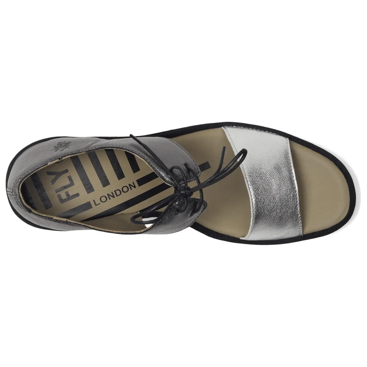Fly London Femme BILU465 Argent/Graphite