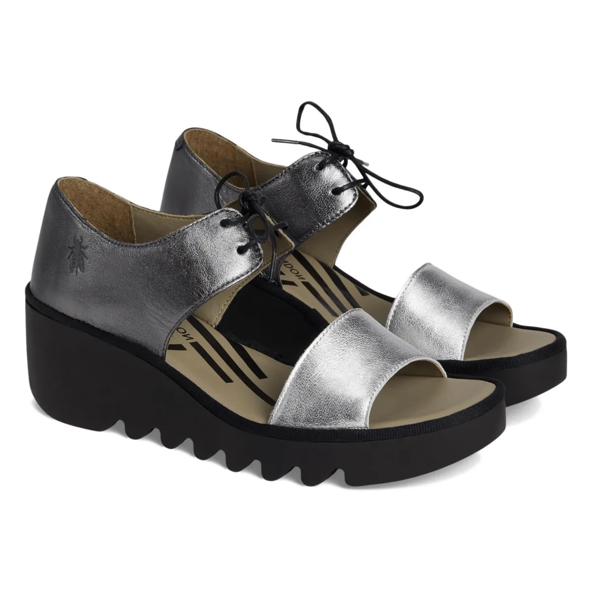 Fly London Femme BILU465 Argent/Graphite
