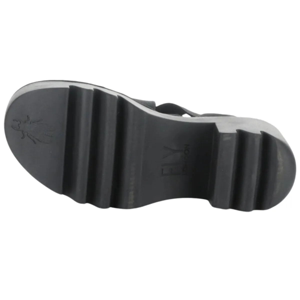 Fly London Femme Taji Noir Élastique