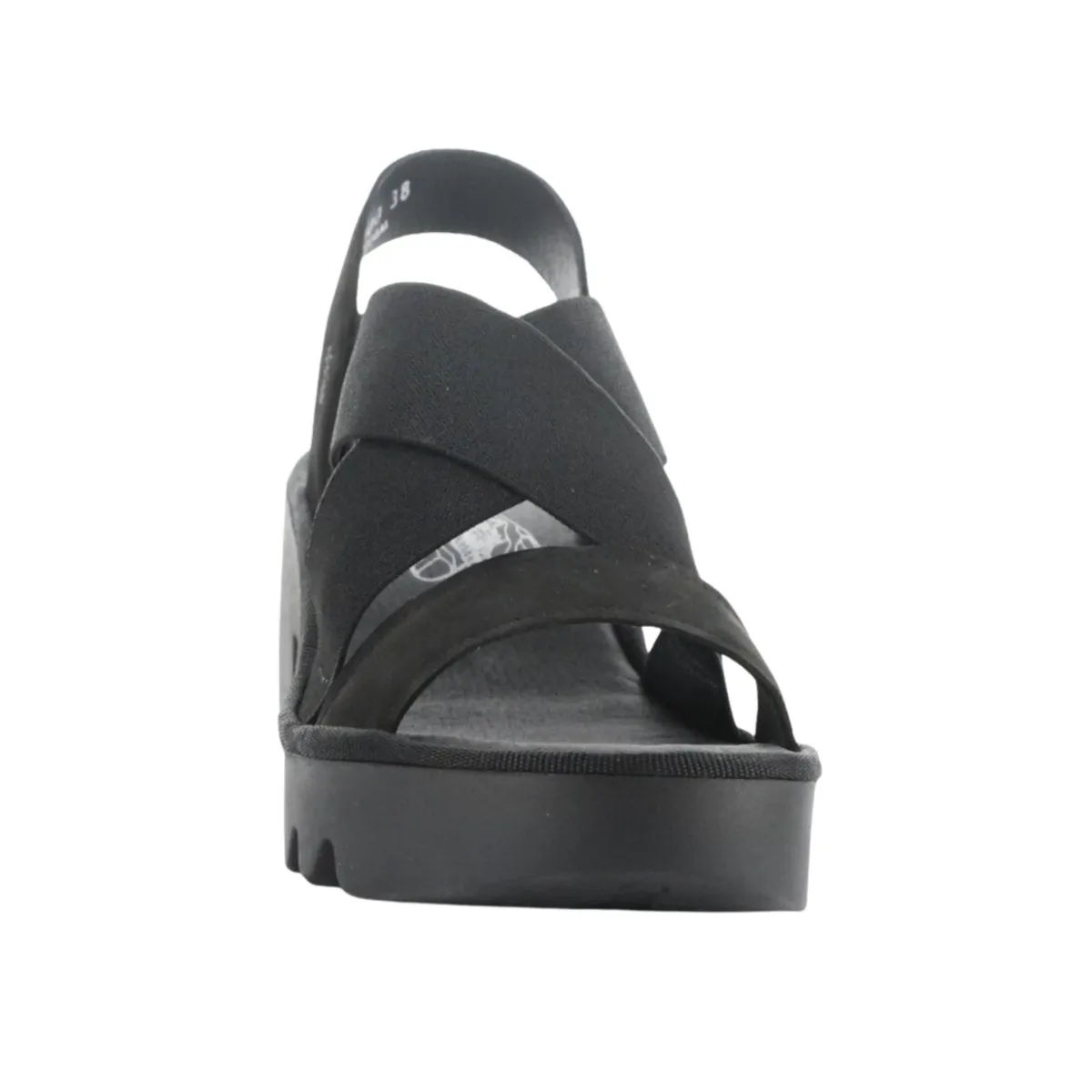 Fly London Femme Taji Noir Élastique
