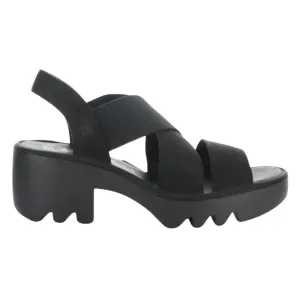 Fly London Femme Taji Noir Élastique
