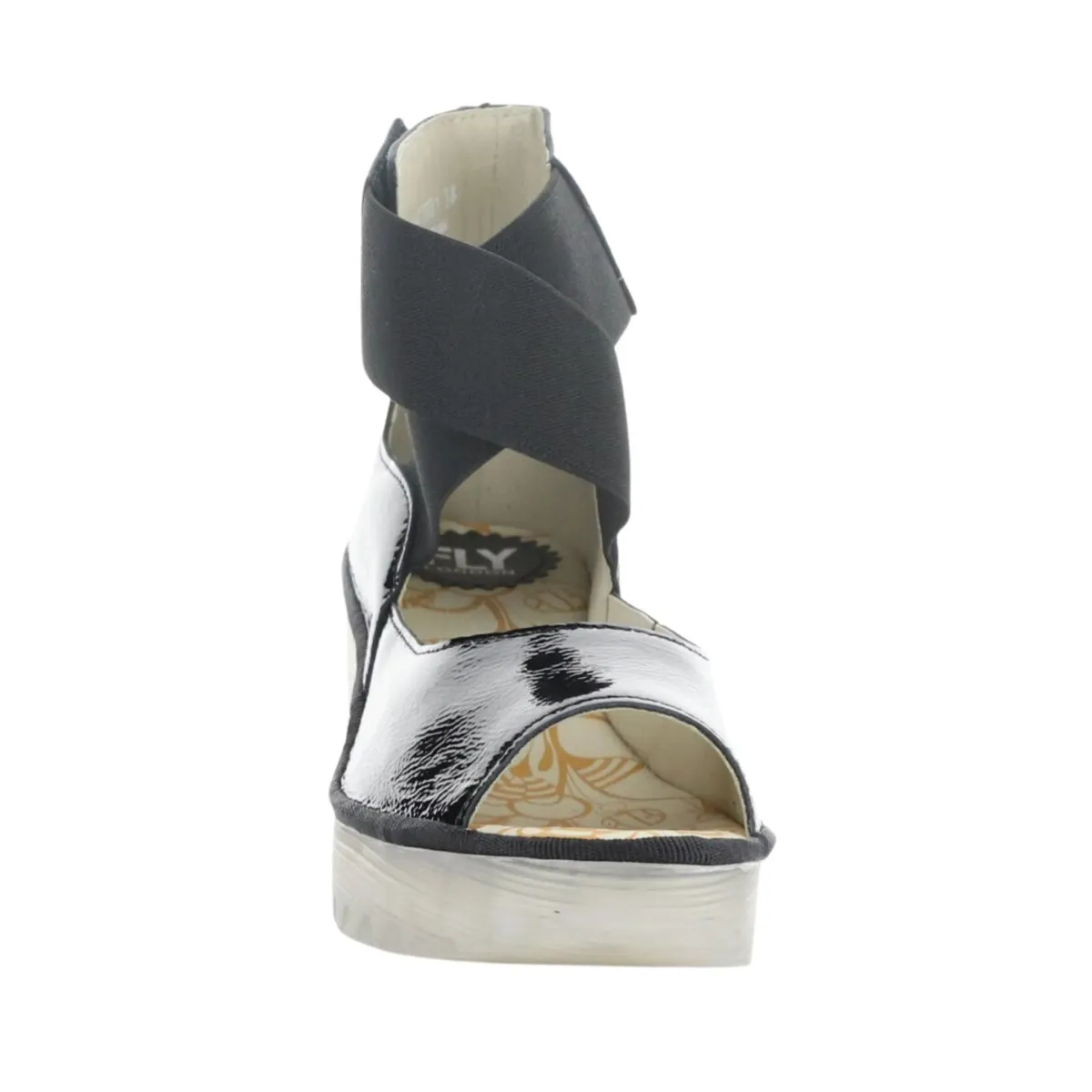 Fly London Femmes Yefi Noir Luxor Verni