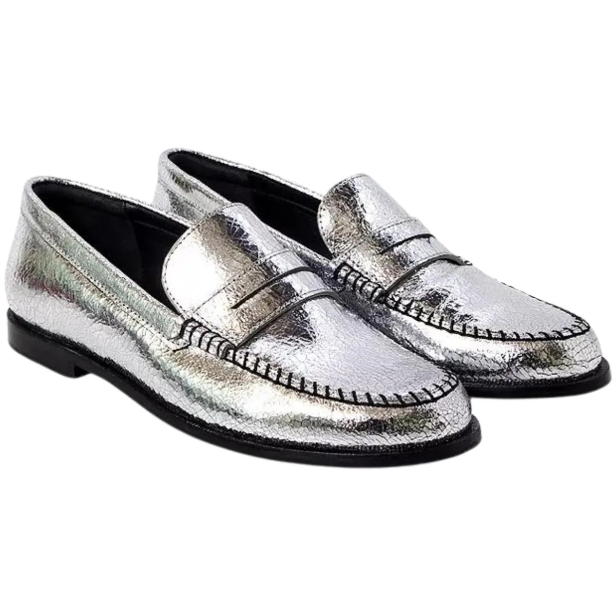 Free People Femme Point de Couverture Cuir Gris Pâle