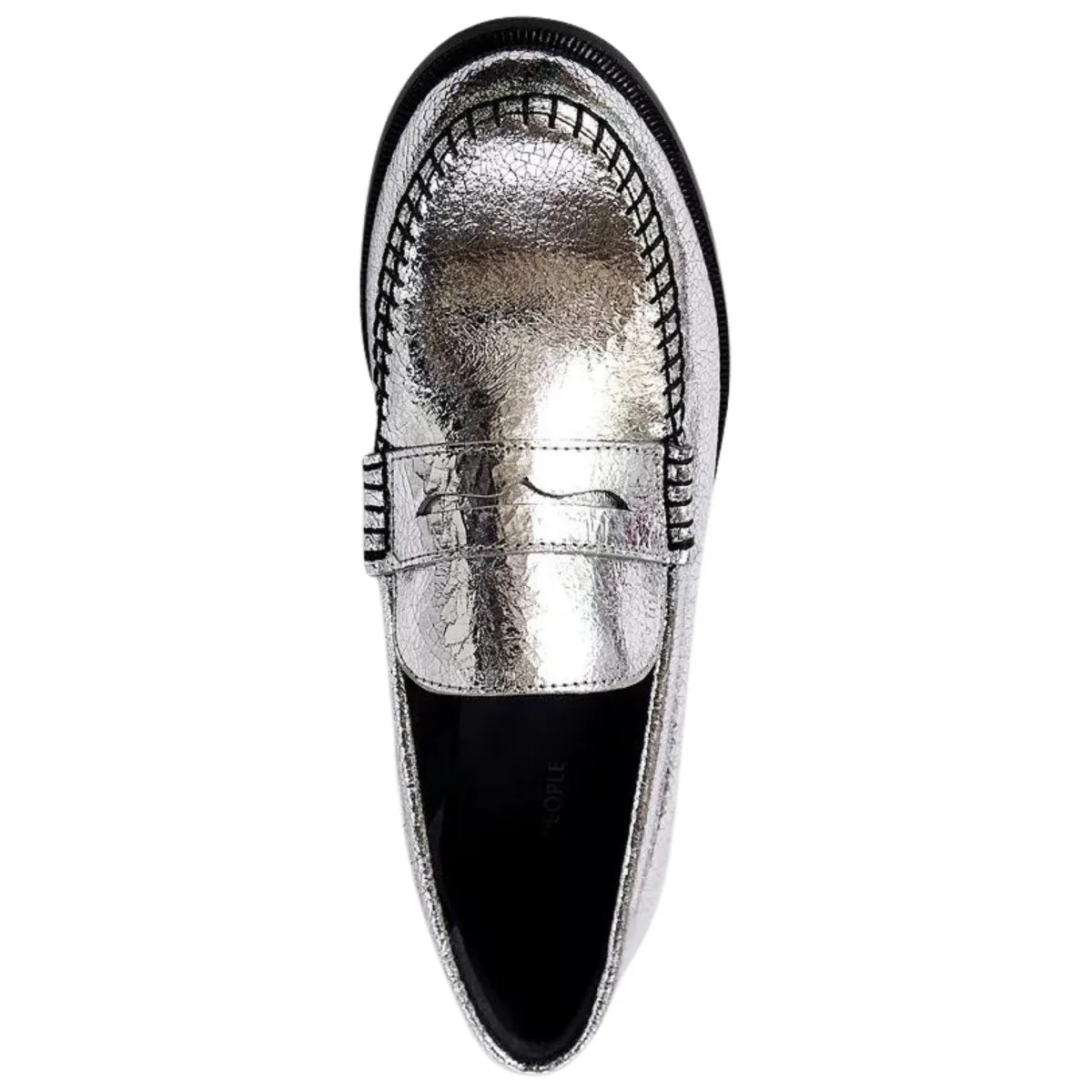 Free People Femme Point de Couverture Cuir Gris Pâle