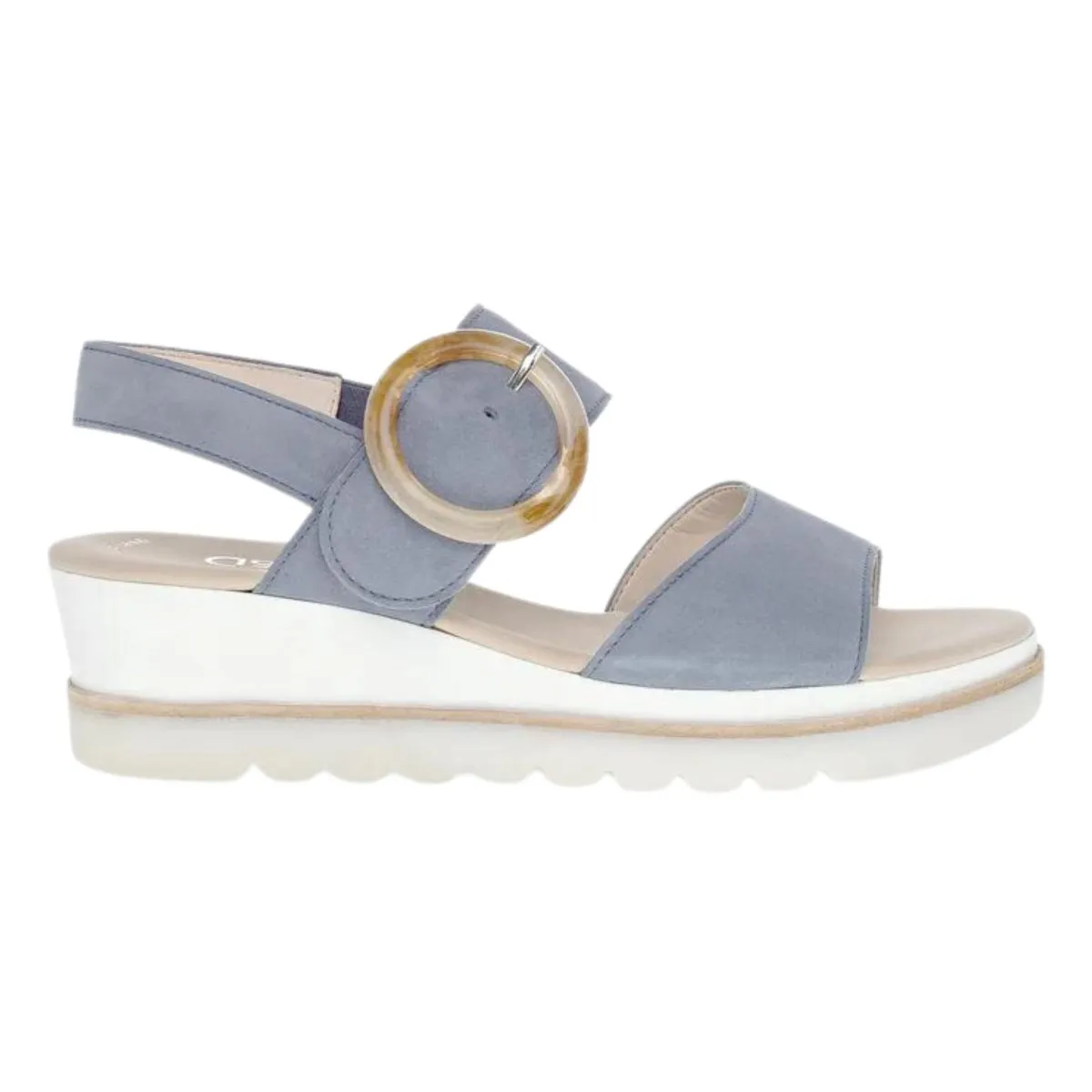 Sandale Gabor Femme 44.645-18 Bleu Ciel Suède