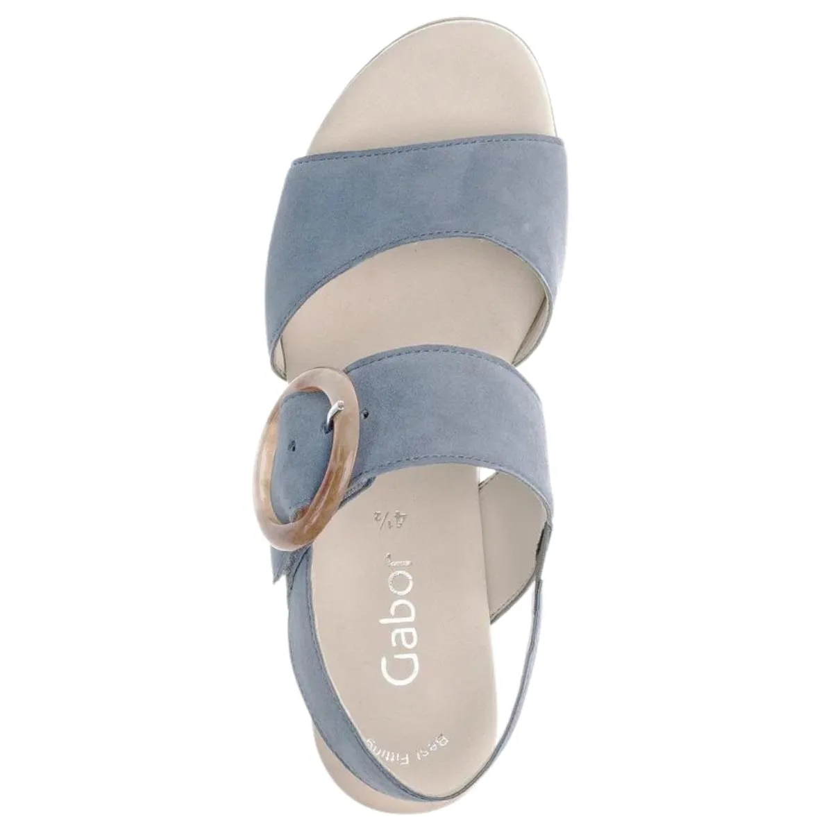 Sandale Gabor Femme 44.645-18 Bleu Ciel Suède