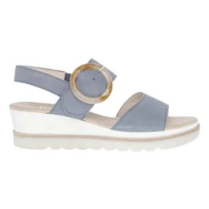 Sandale Gabor Femme 44.645-18 Bleu Ciel Suède