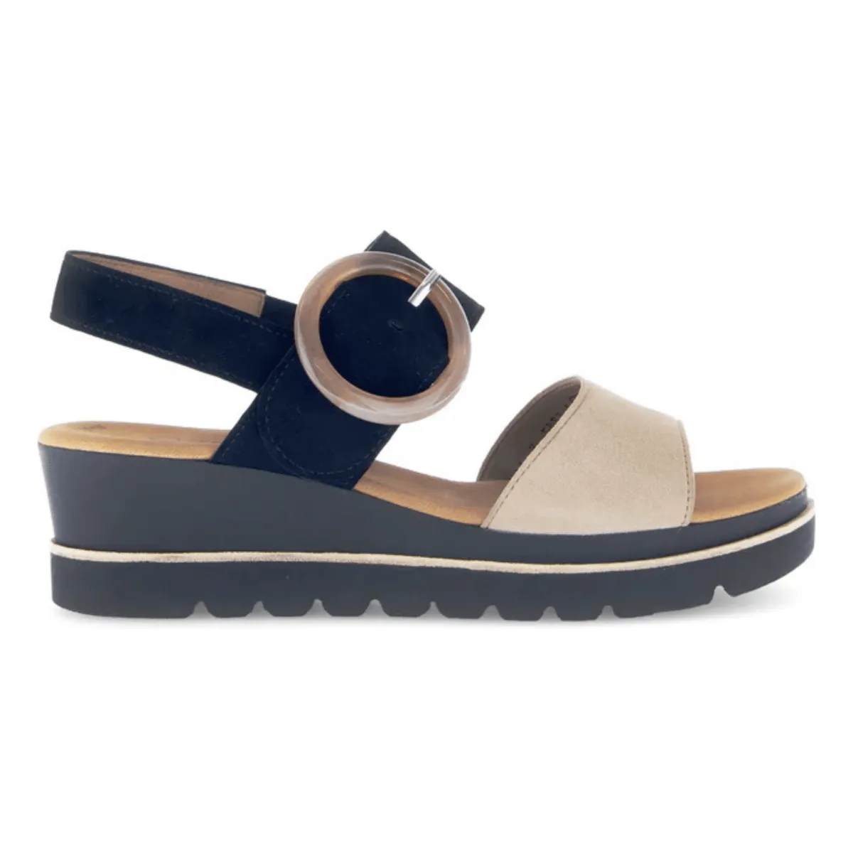 Gabor Femme 64.645.14 Suède Beige/Noir