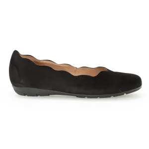 Gabor Femme 84.166.17 Ballerine en Suède Noir