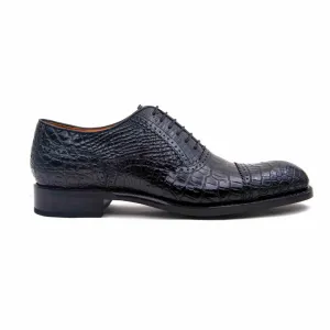 Chaussures à Lacets Gaelic Alligator - Noir