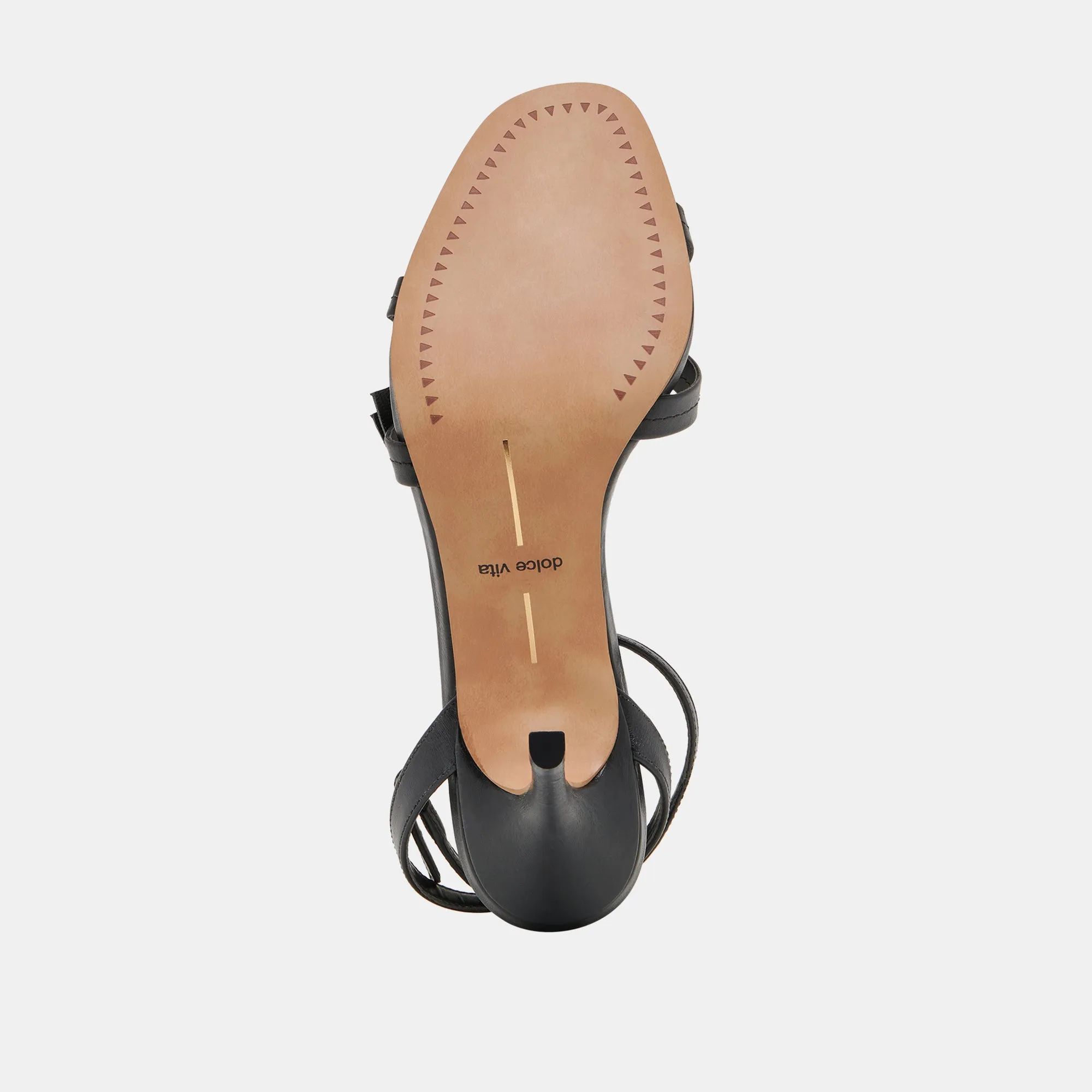 TALONS GALOR EN CUIR NOIR