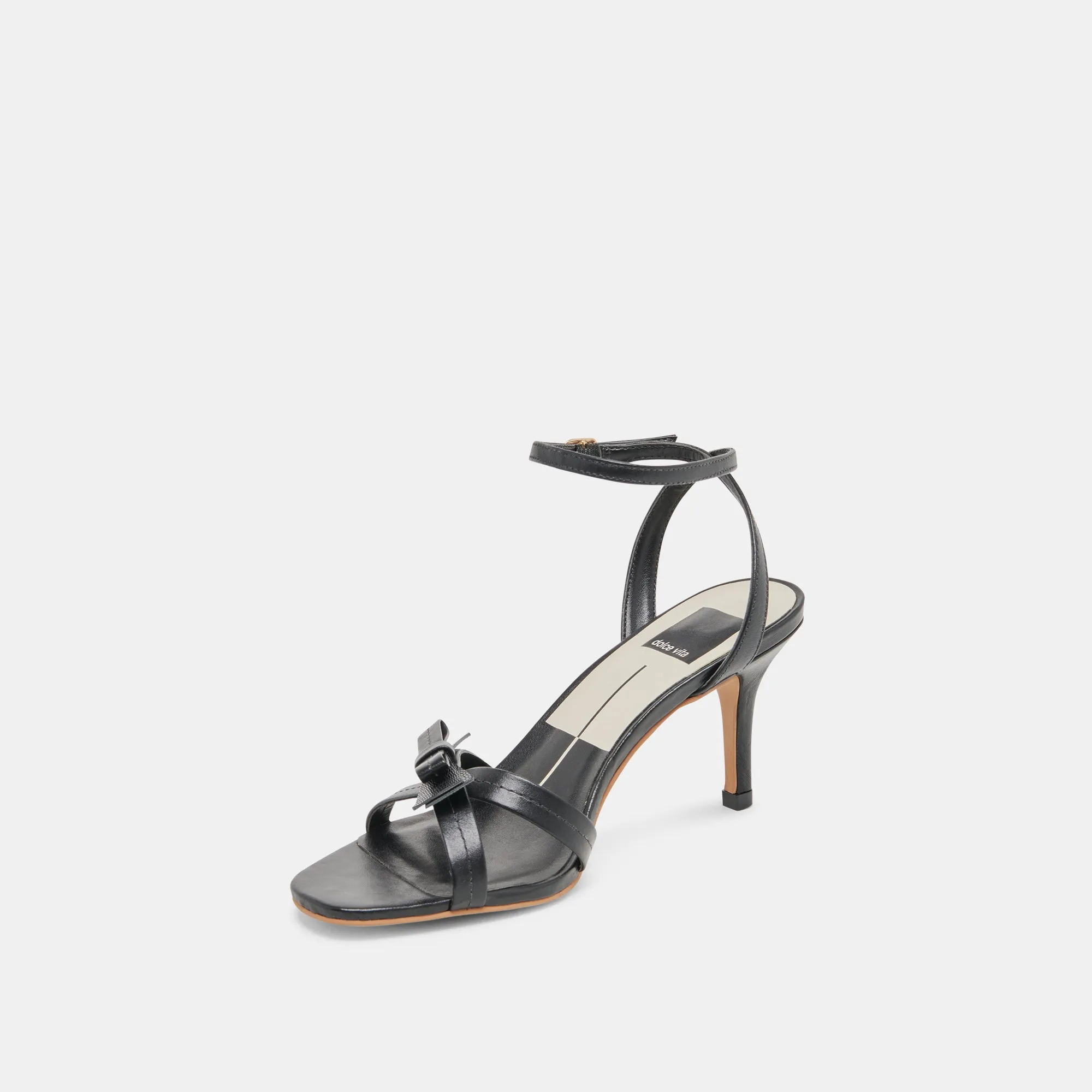TALONS GALOR EN CUIR NOIR