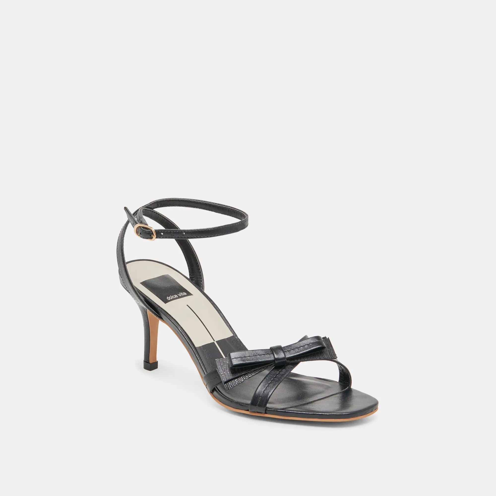 TALONS GALOR EN CUIR NOIR