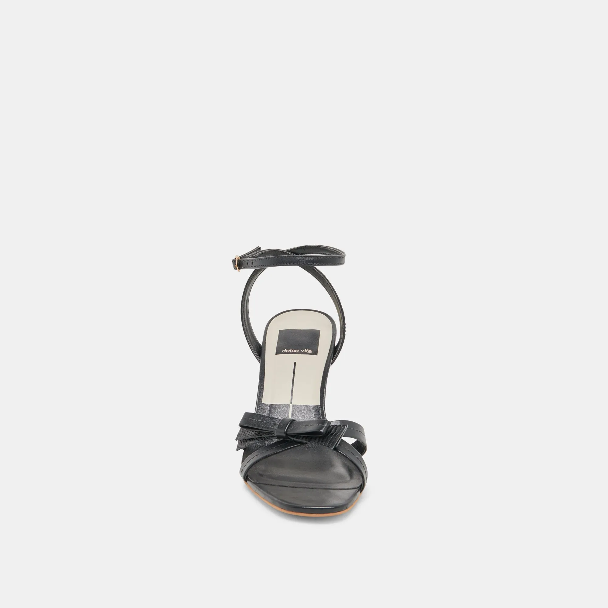TALONS GALOR EN CUIR NOIR