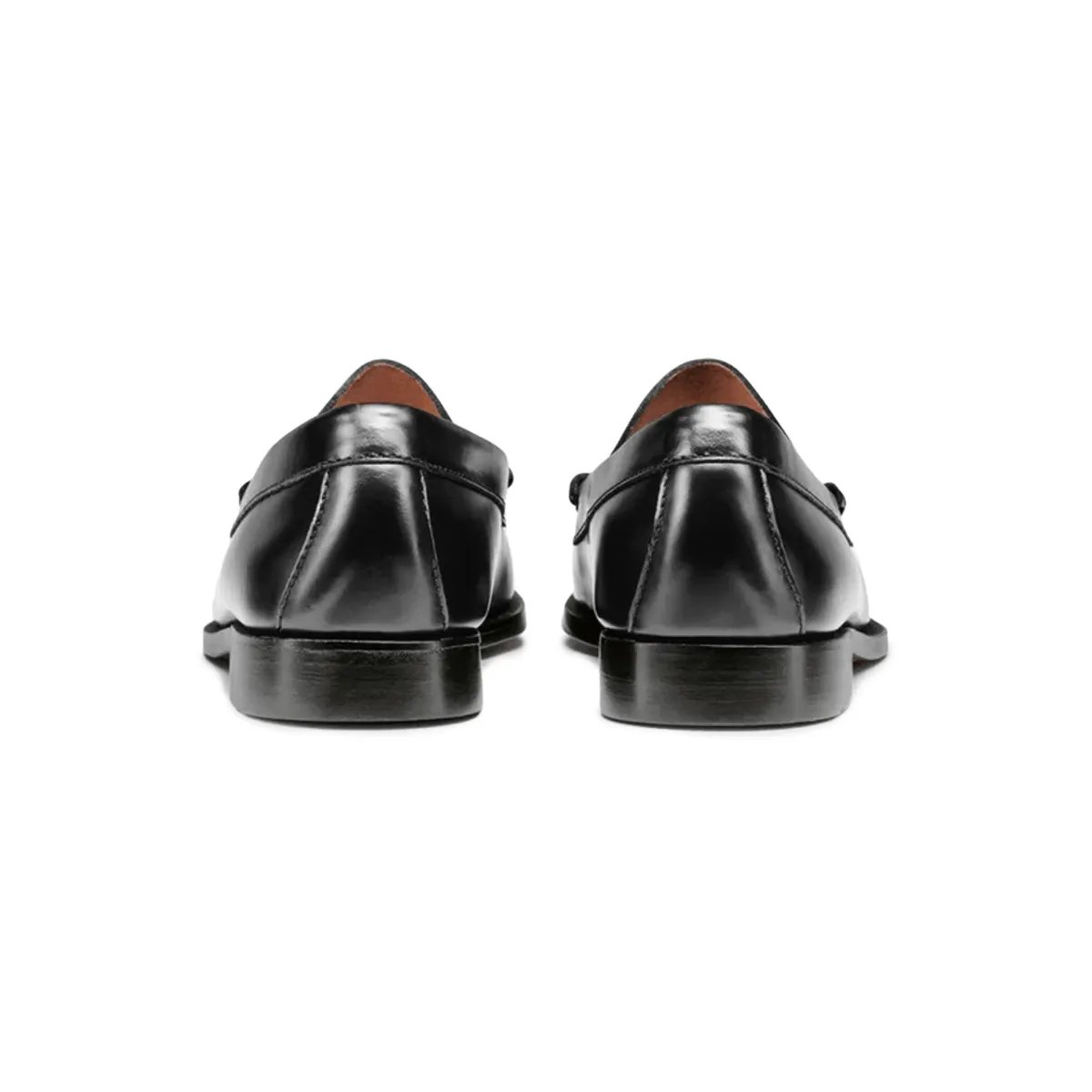 G.H. Bass Hommes Larson Venetian WeeJuns en Cuir Noir