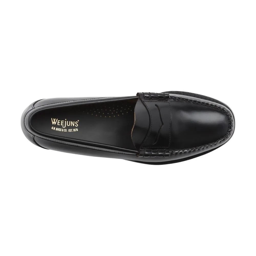 G.H. Bass Larson Weejuns pour Homme en Cuir Noir