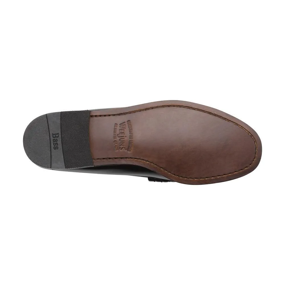 G.H. Bass Larson Weejuns pour Homme en Cuir Noir