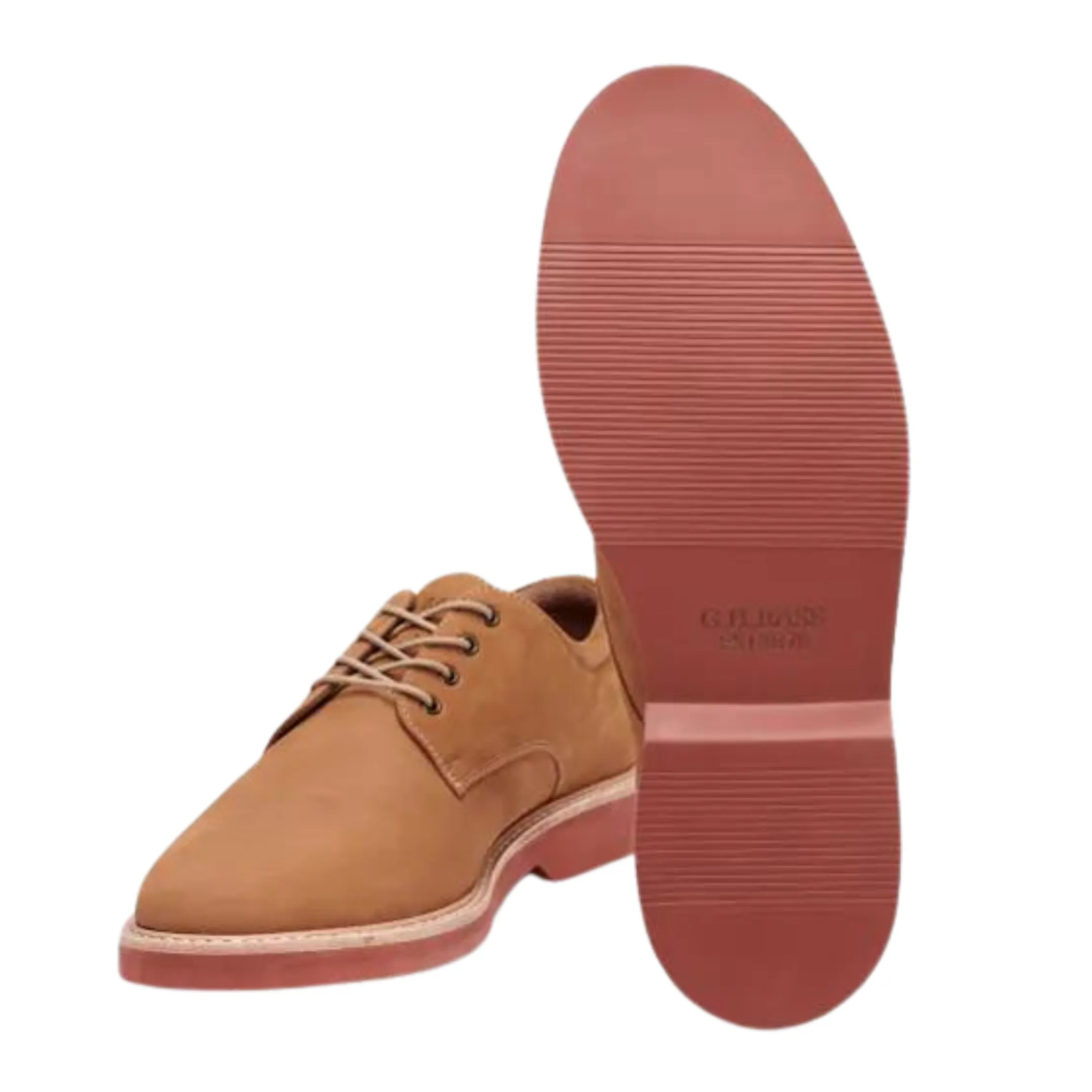 G.H. Bass Derby Pasadena pour Homme en Cuir Buc Tan