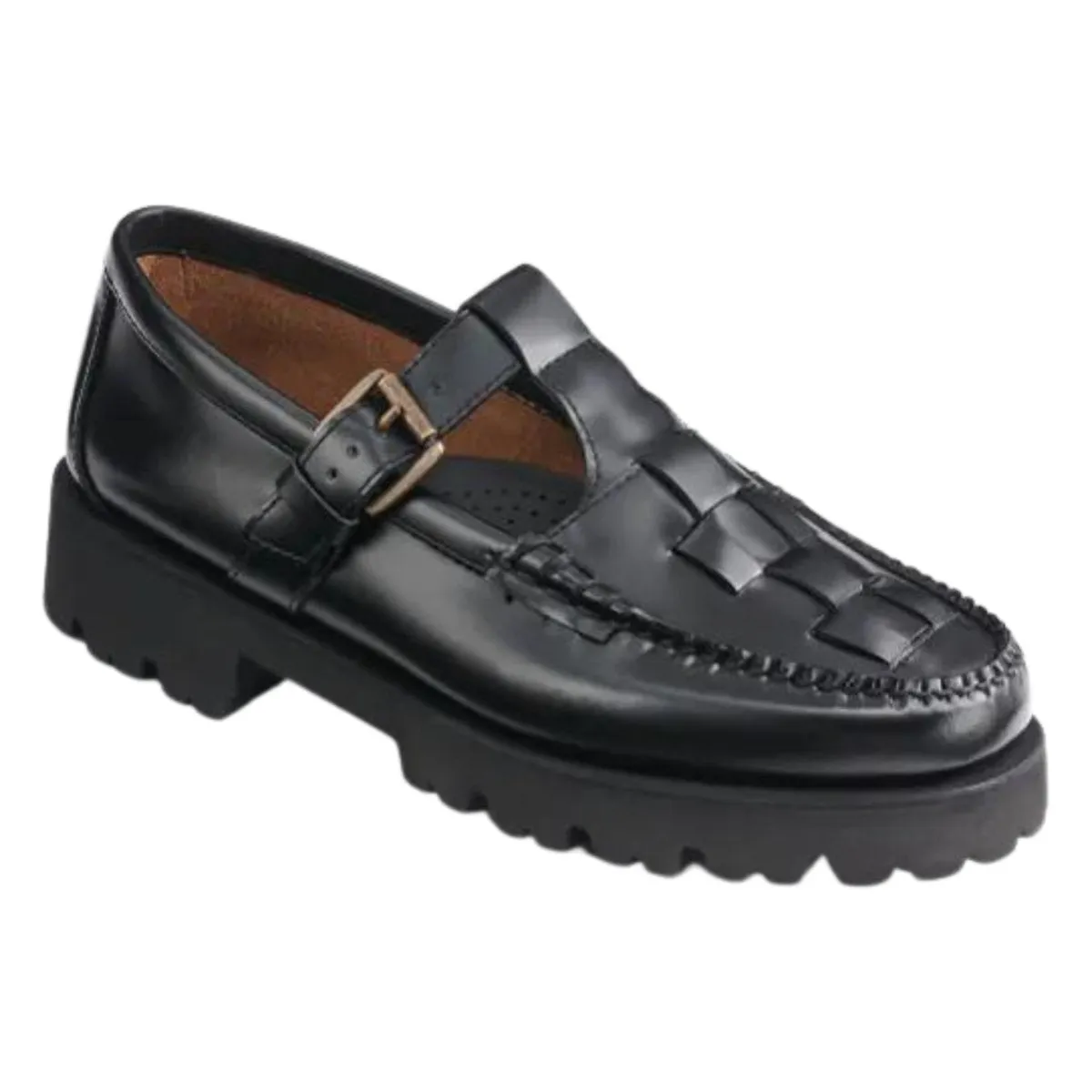 G.H. Bass Femme Fisherman Mary Jane Noir