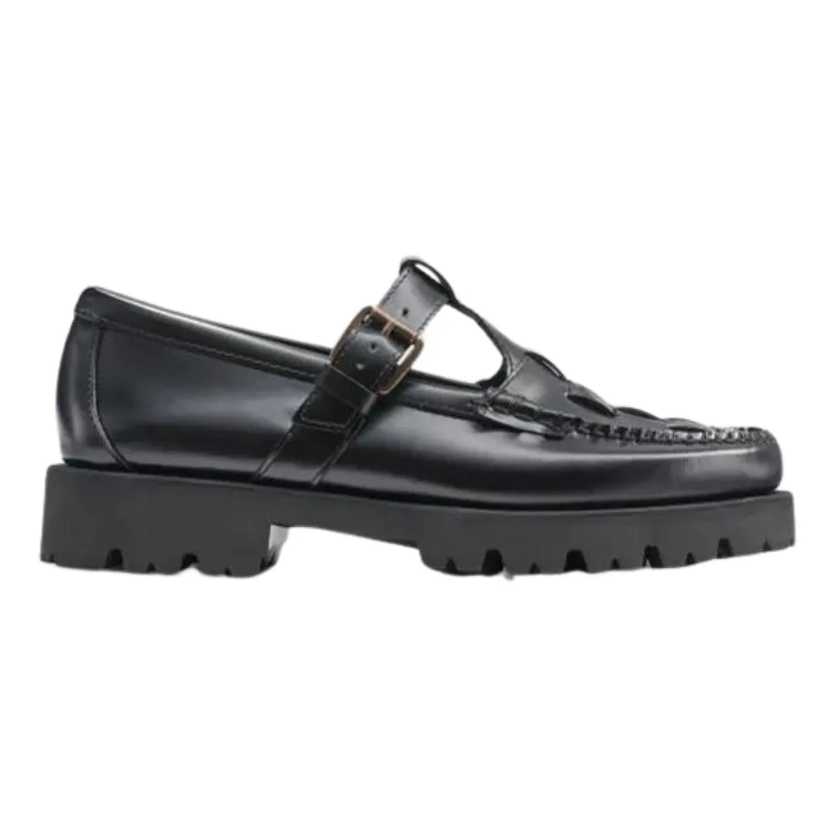 G.H. Bass Femme Fisherman Mary Jane Noir