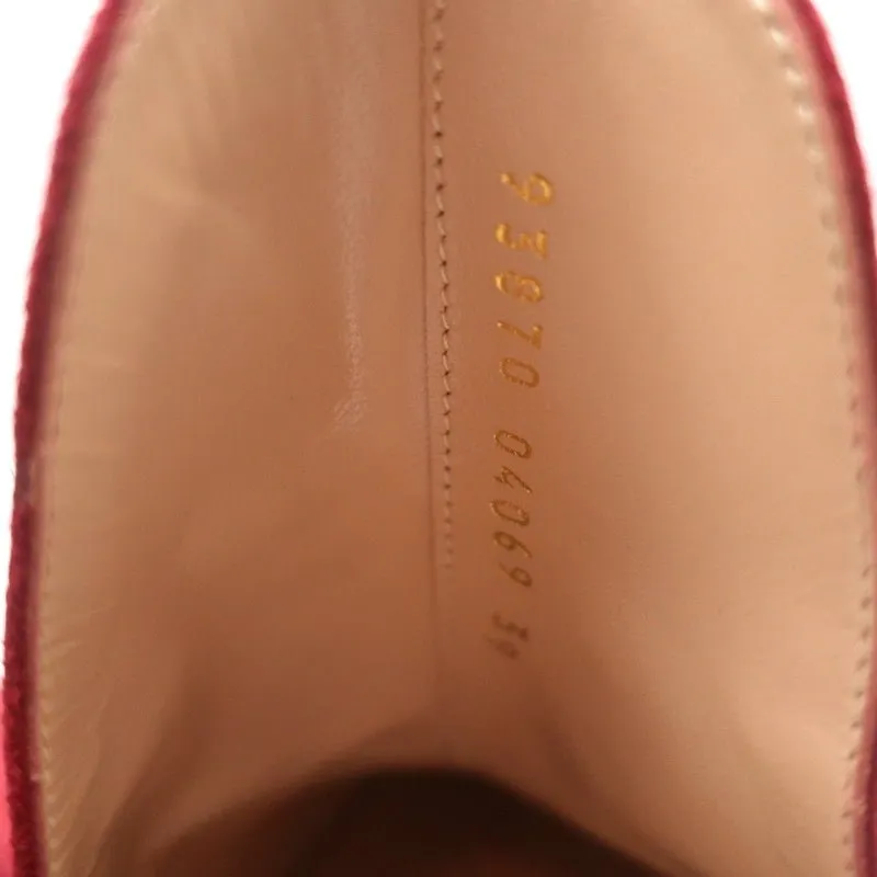 Gianvito Rossi Mules Aramis en Suède Rouge Pointure 39 Talons Aiguilles