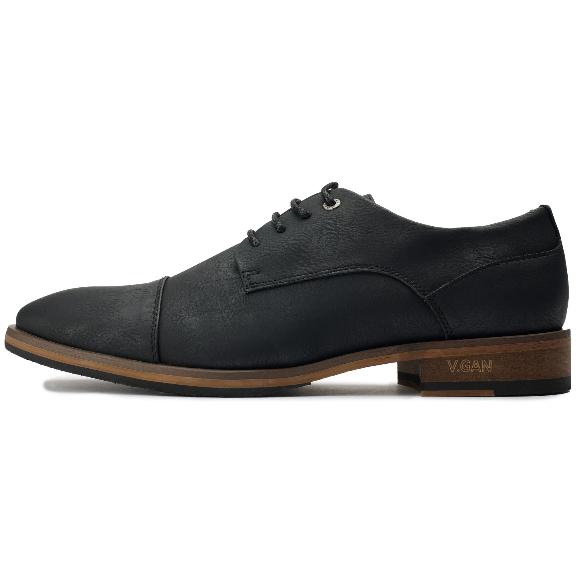 Chaussures Derby en Cuir Végan pour Homme Ginger 2 | Noir