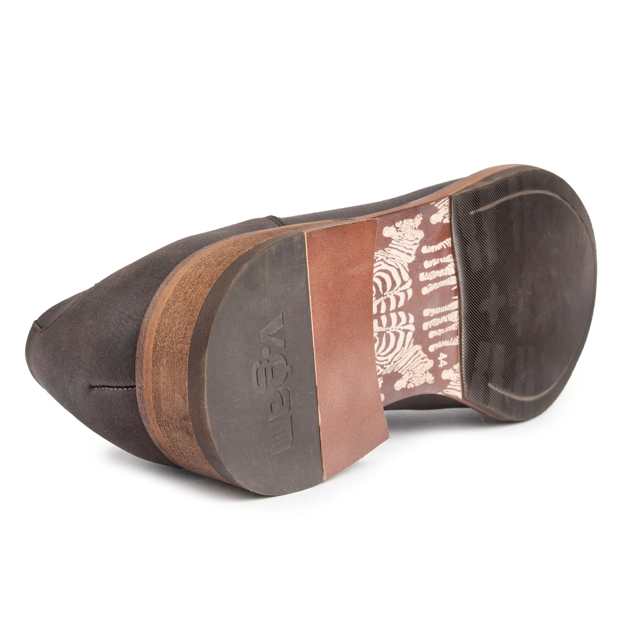 Chaussures Derby en Simili-Cuir Vegan pour Hommes Ginger | Marron