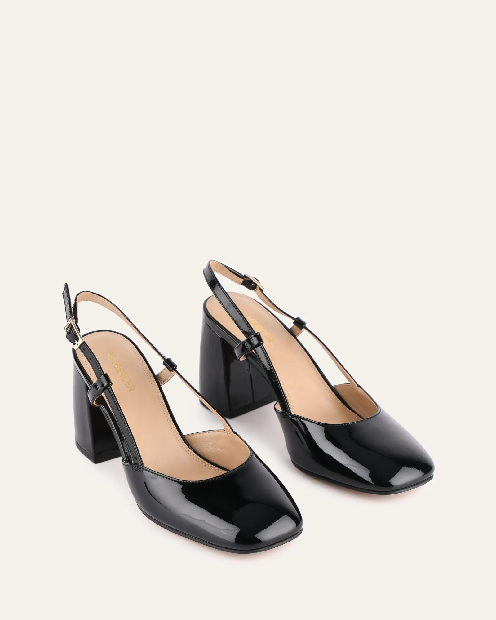 GLORIA TALONS HAUTS VERNIS NOIR