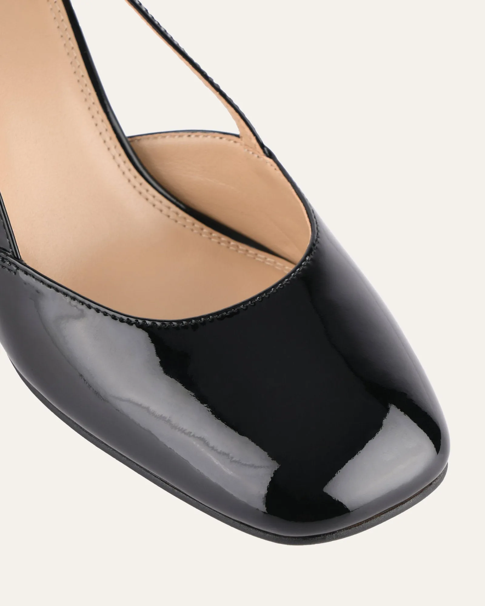 GLORIA TALONS HAUTS VERNIS NOIR