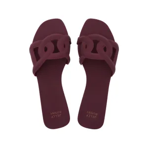 Sandales Grase Glis Rouge Foncé