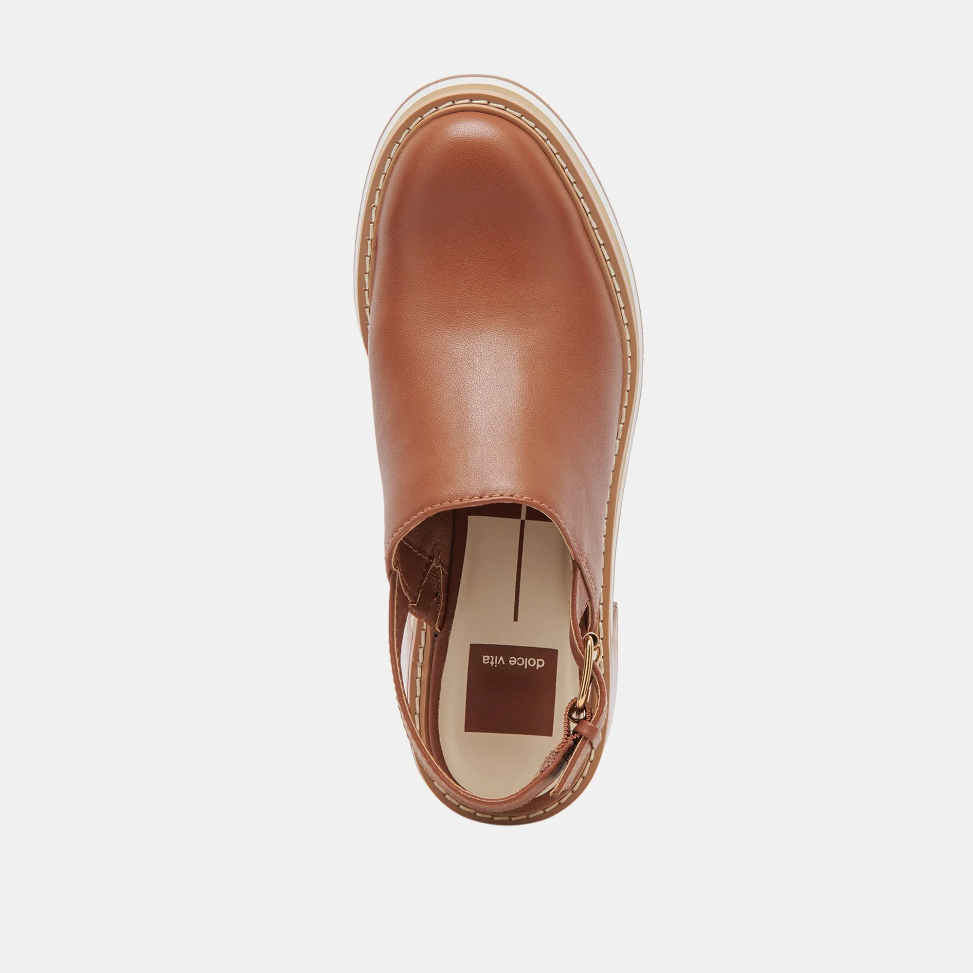 HANIAH TALONS CUIR MARRON