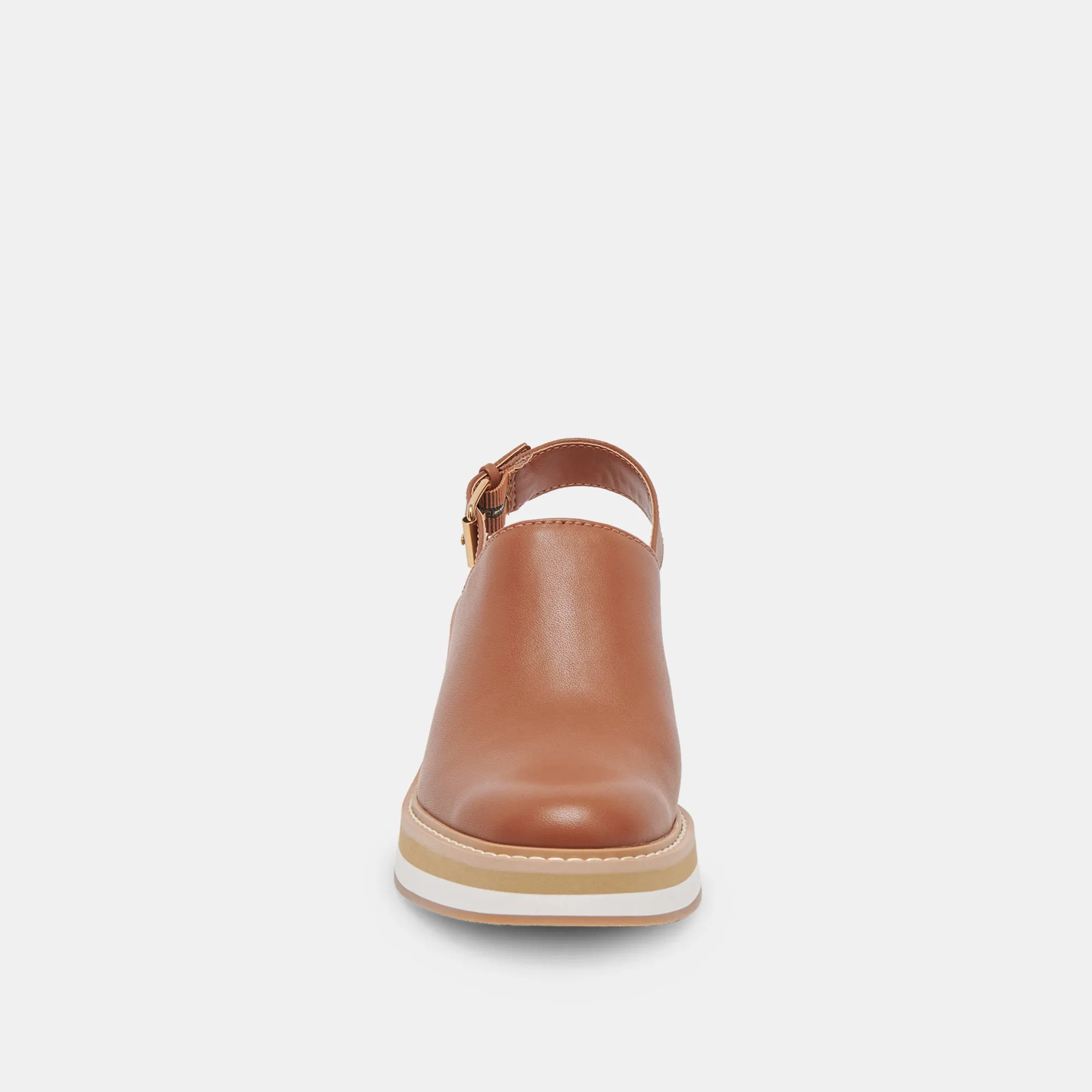 HANIAH TALONS CUIR MARRON
