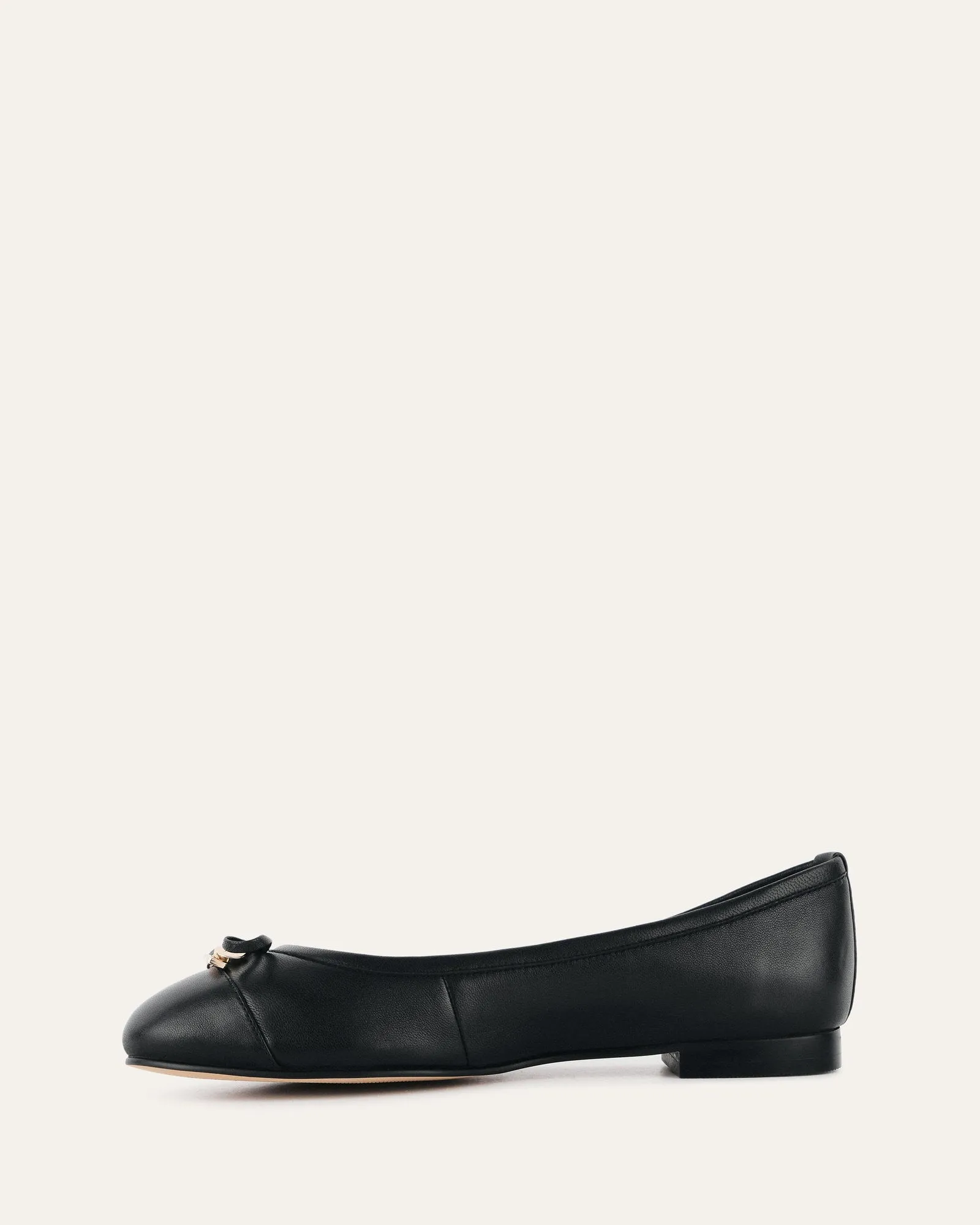 HERMIONE BALLERINES NOIRES EN CUIR