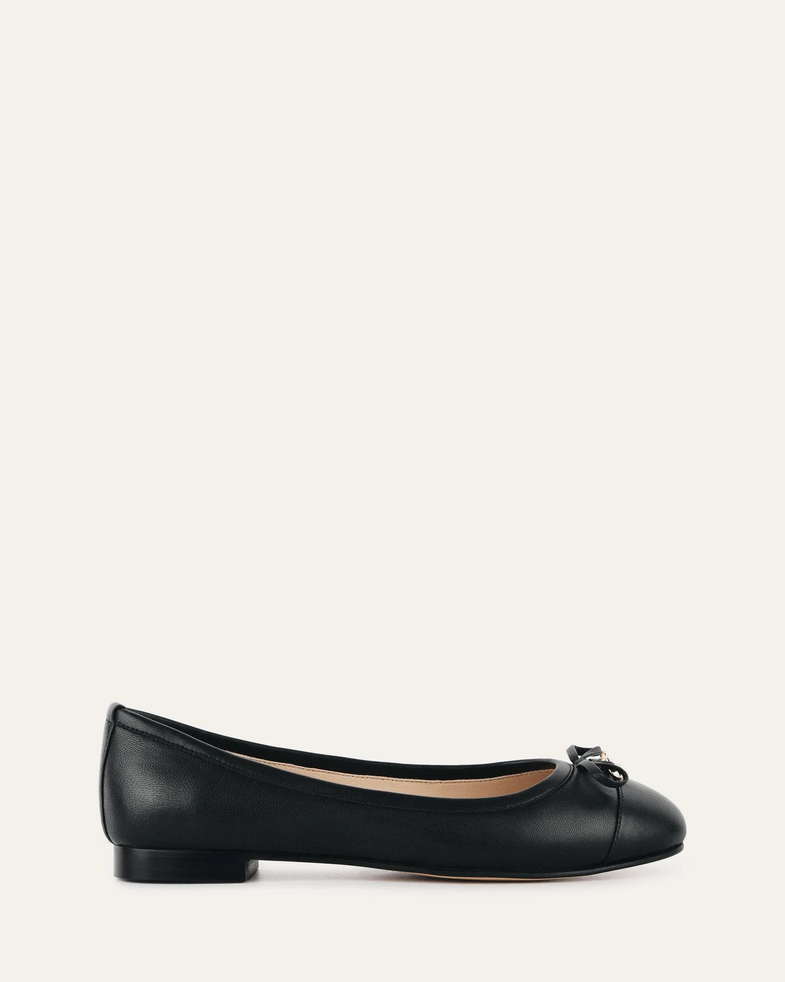 HERMIONE BALLERINES NOIRES EN CUIR