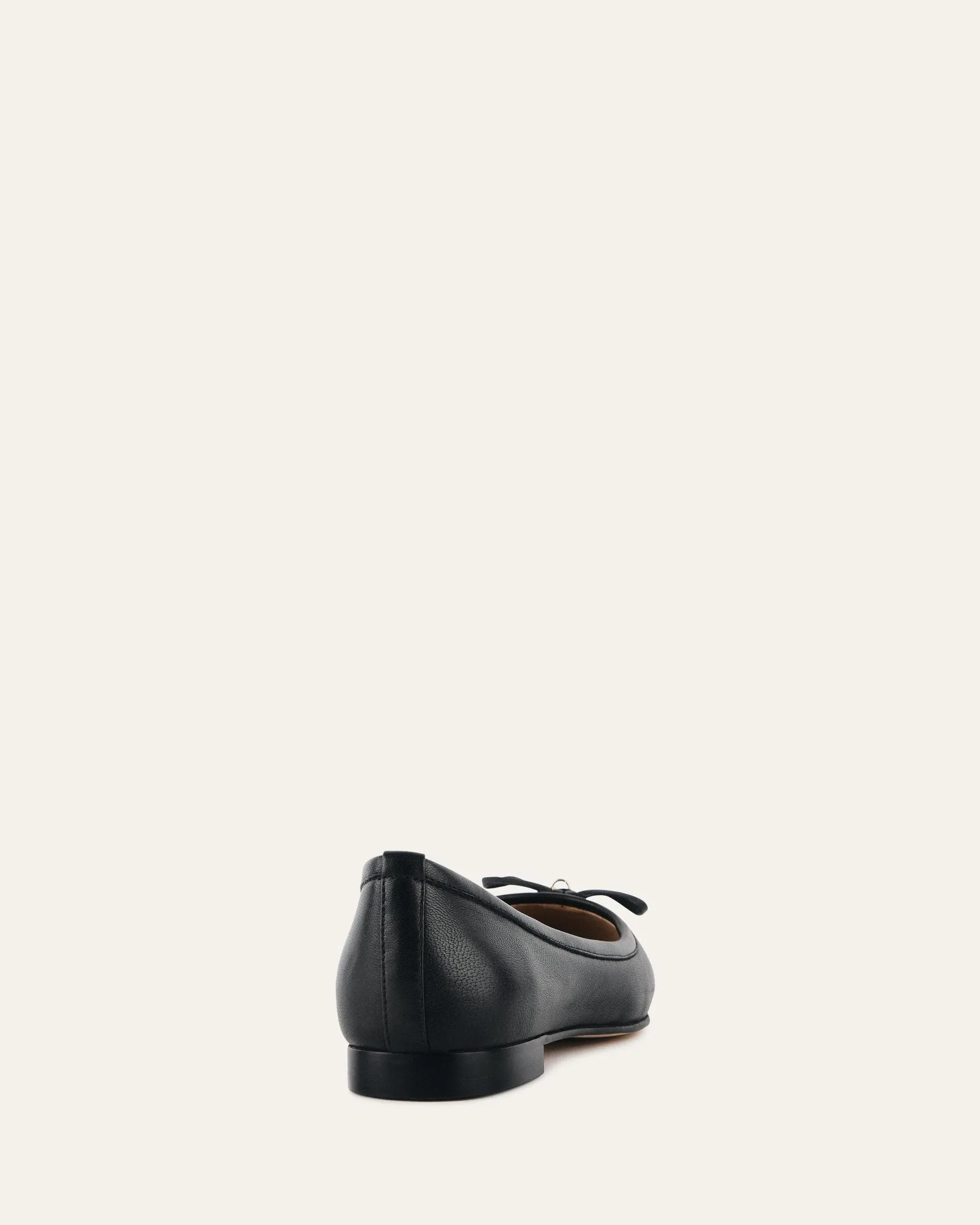 HERMIONE BALLERINES NOIRES EN CUIR